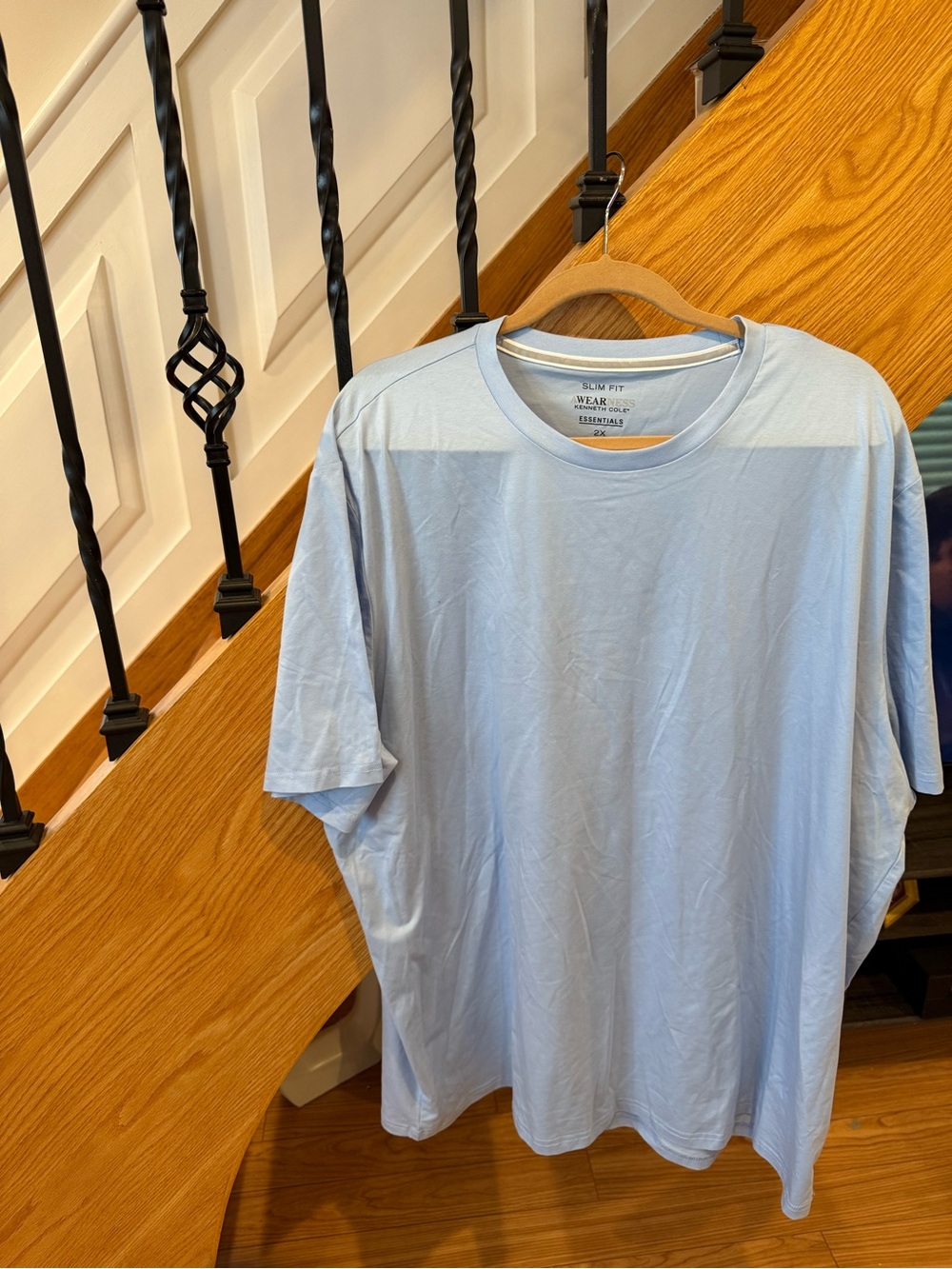Kenneth Cole Light Blue Short Sleeve Crewneck Tee